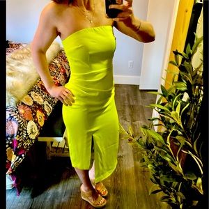 Brand New Bright Yellow Citron Designer “Cushnie” Dress -size 4 / retail $50